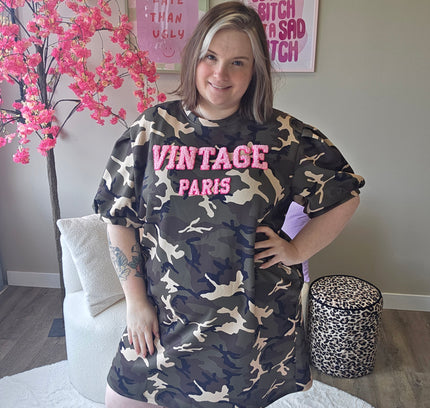 Vintage Camo Dress