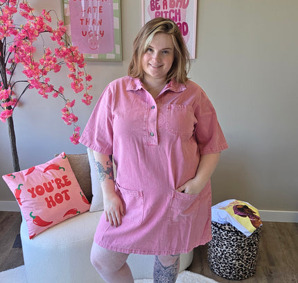 Jeans Jurkje Roze