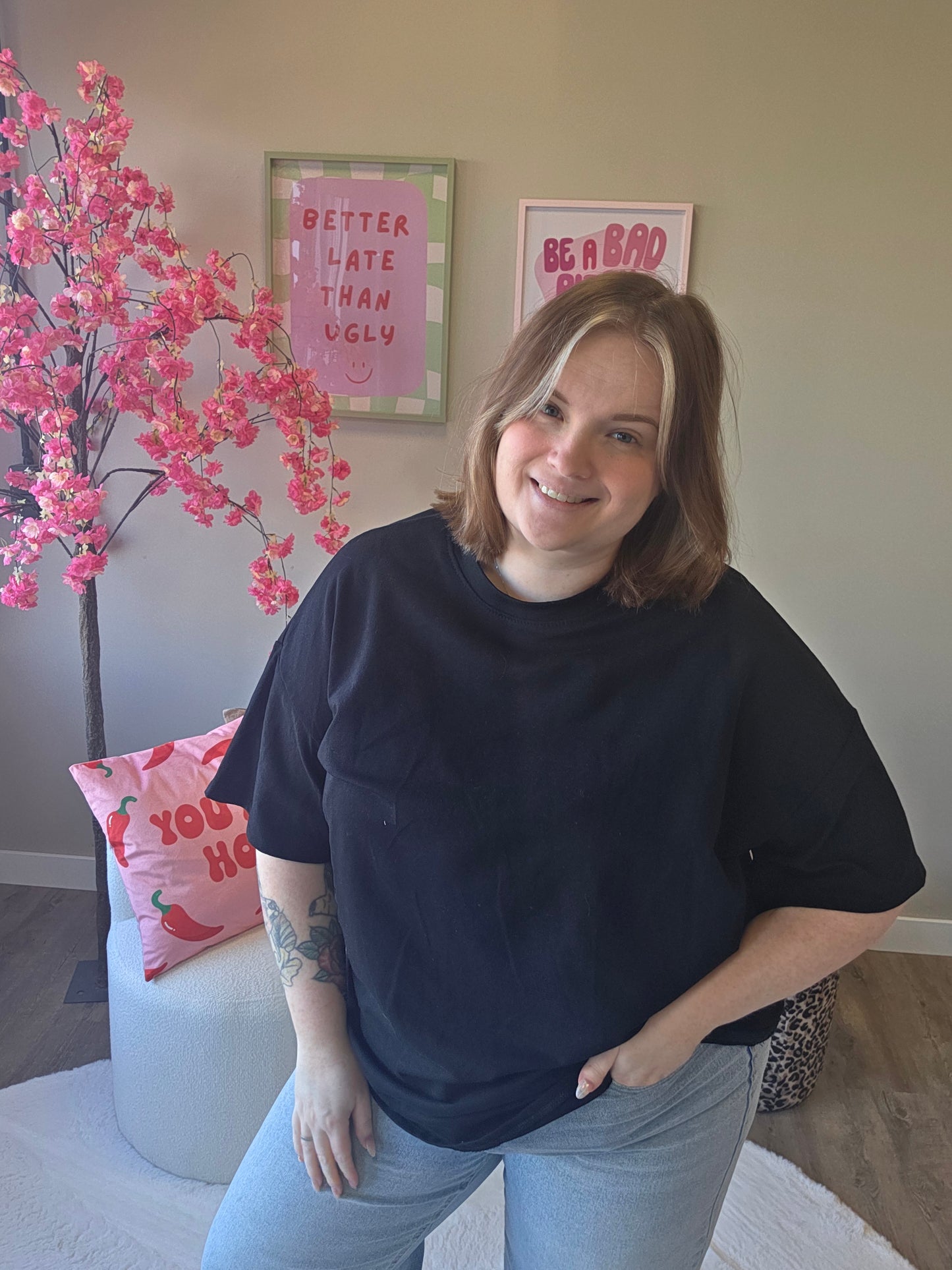 Lace Heart Tee's (In 3 kleuren)