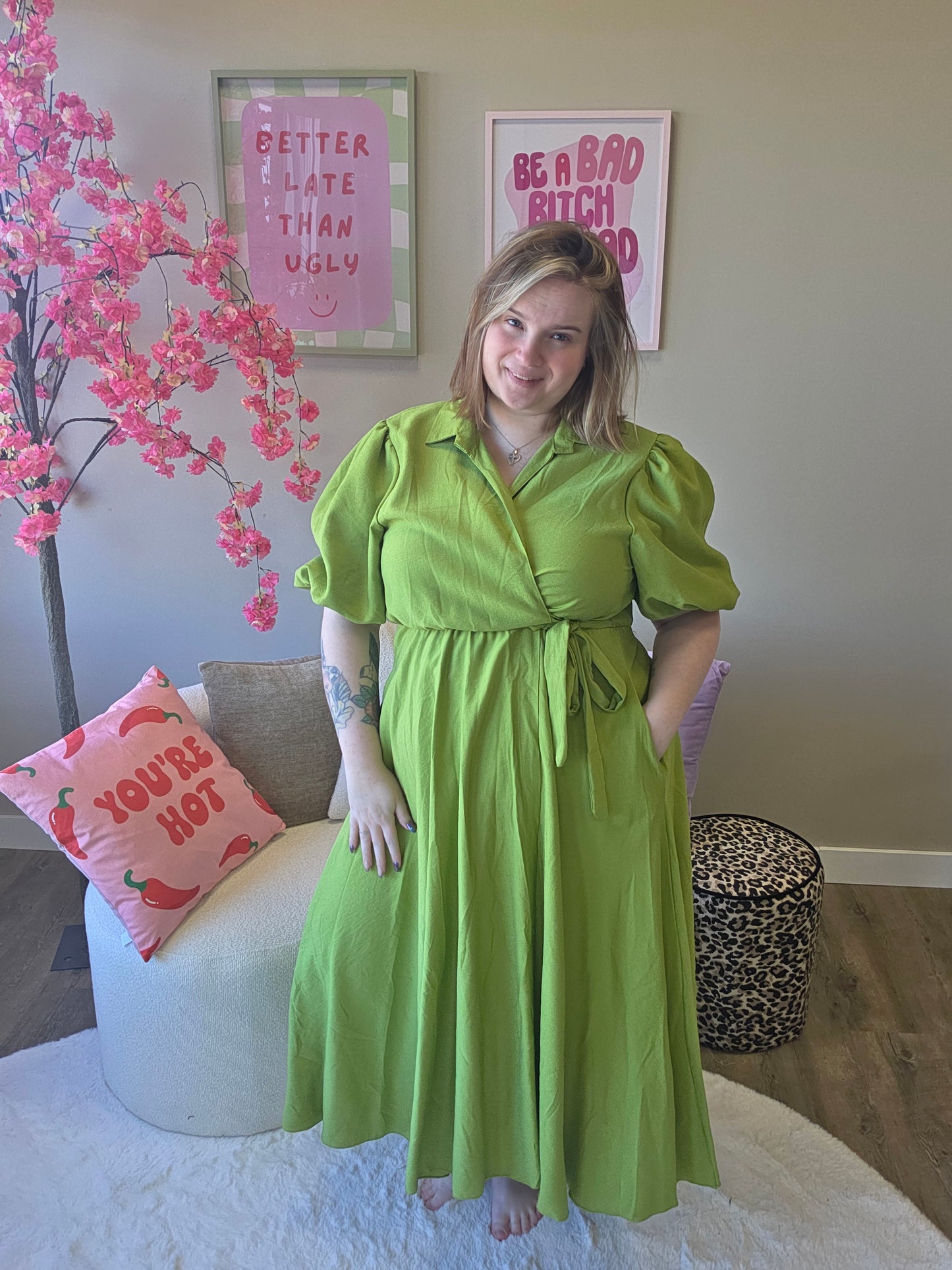 Wikkeljurk met Pofmouw (in 2 kleuren)