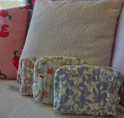 Flower Toilet bags (In 3 kleuren)