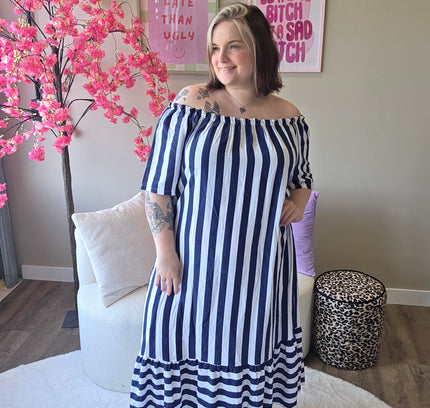 Pretty Off-Shoulder Dress (In 2 kleuren)