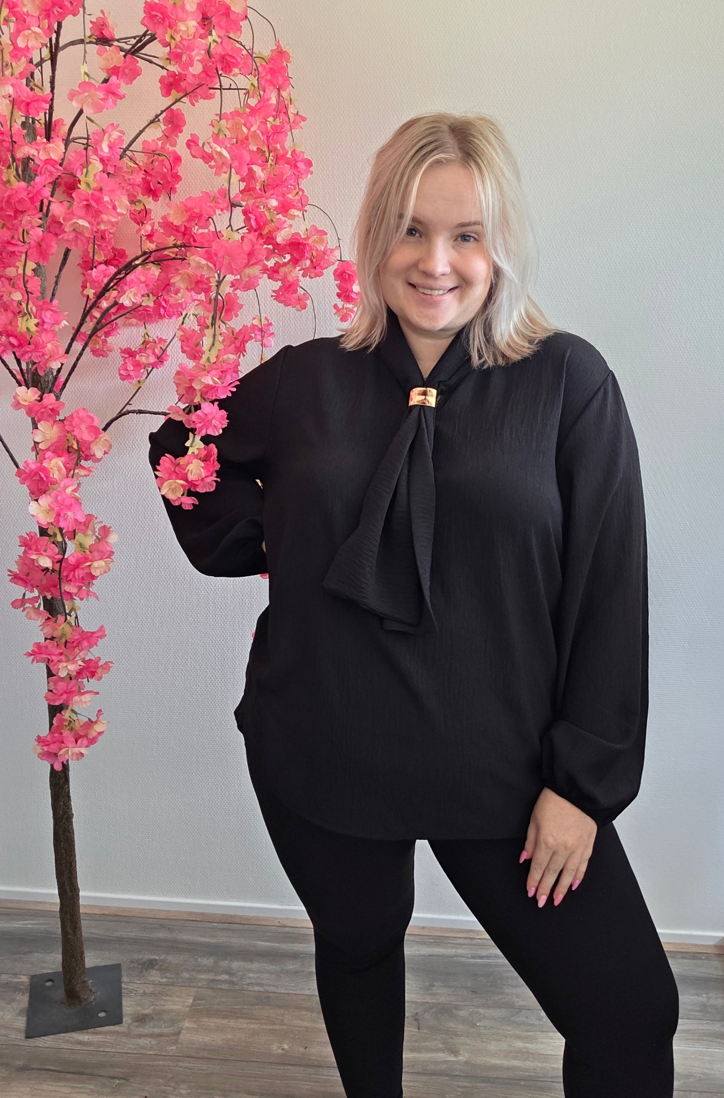 Blouse Met Stropdas (In 3 kleuren)