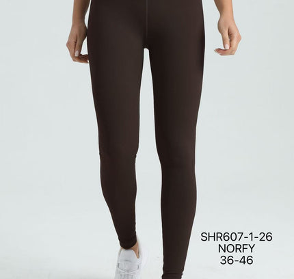 Norfy Sportleggings Dunkelbraun