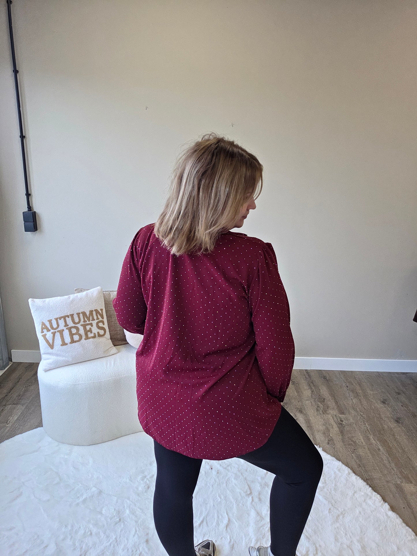 Rhine Stone Blouse (In 3 kleuren)