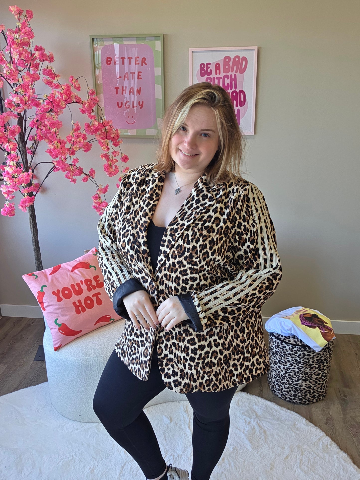 Leopard stripe blazer (In 2 kleuren)