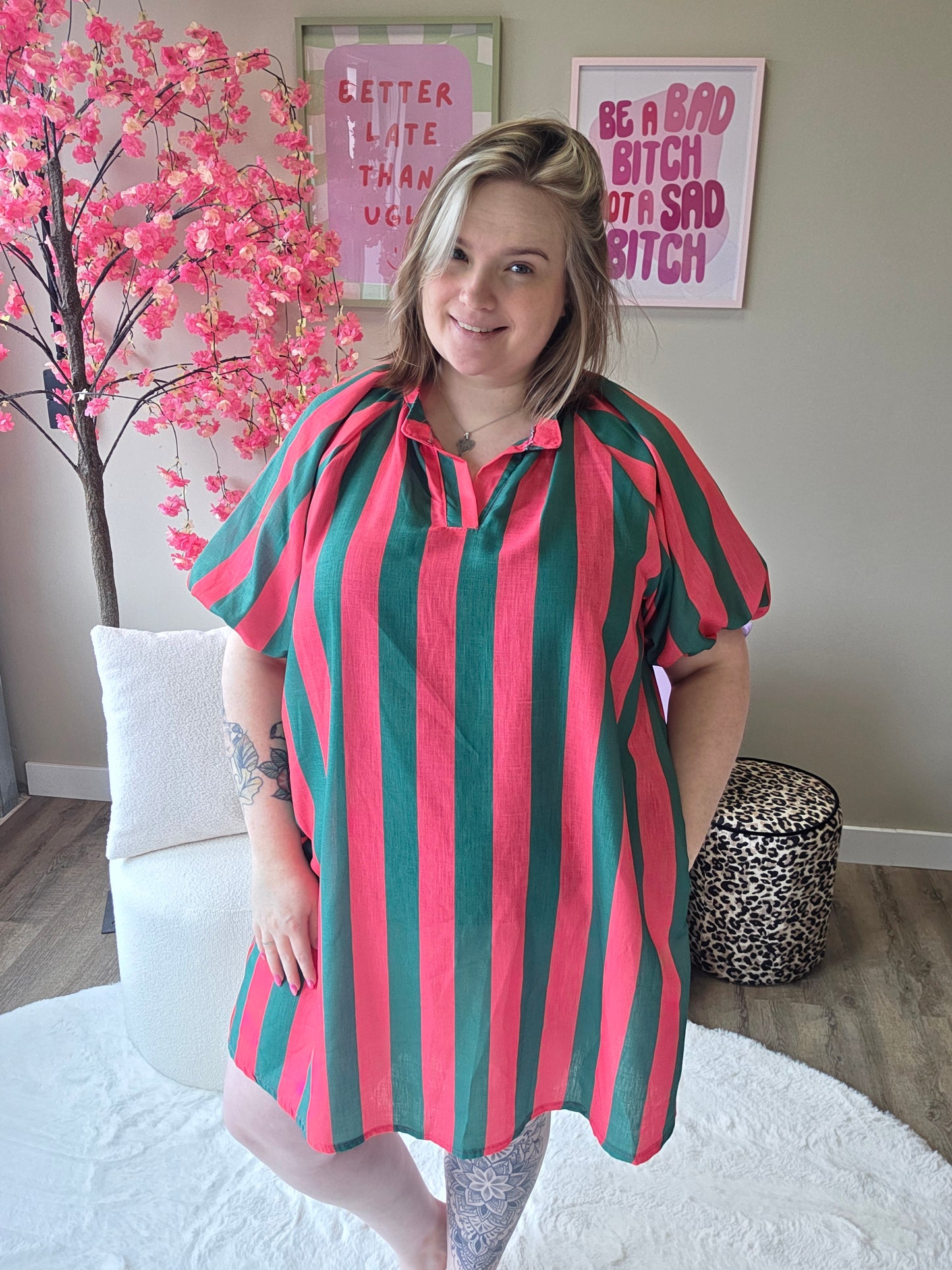 Stripe Pofmouw Jurkjes (in 5 kleuren)