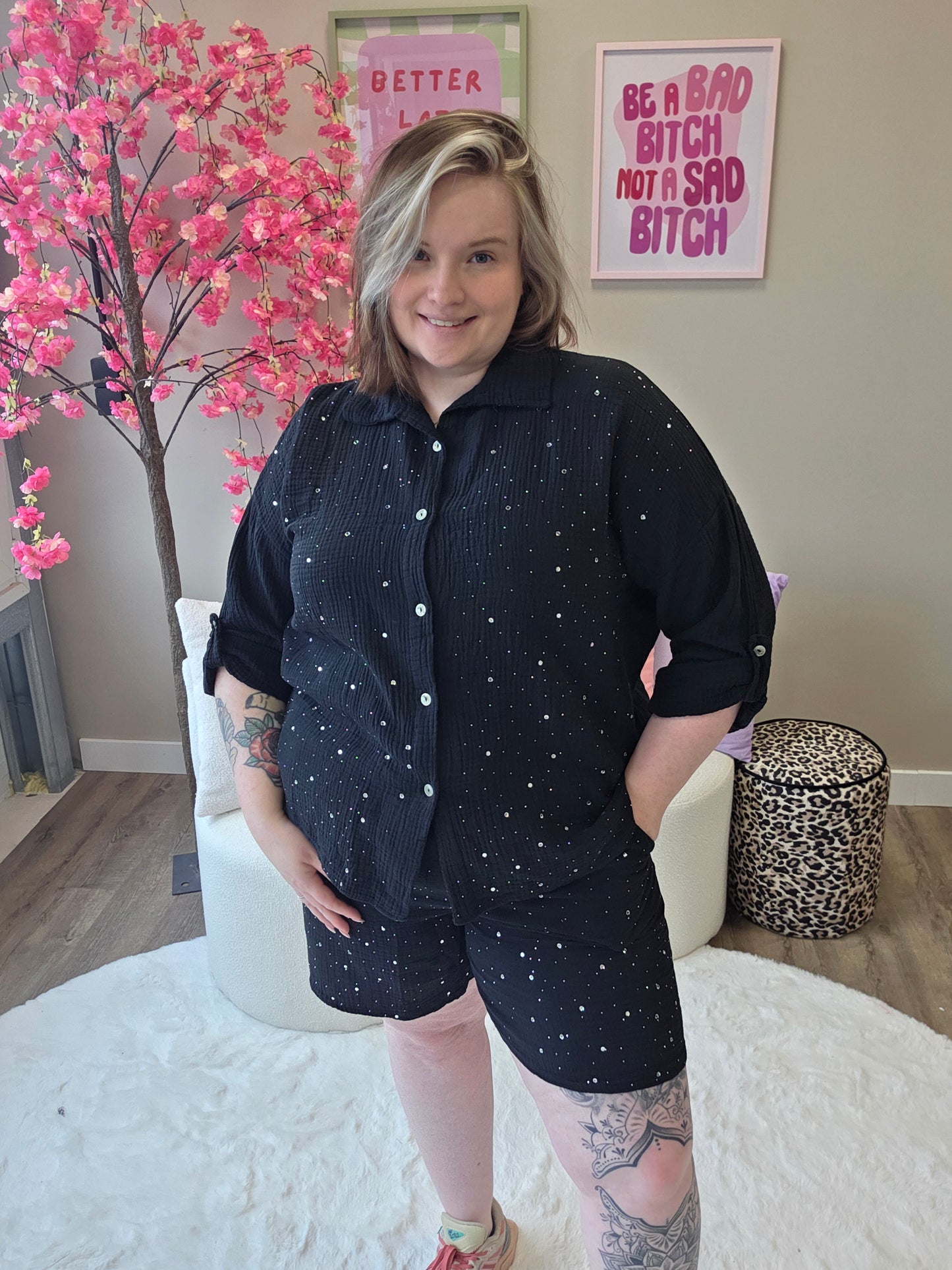 Katoenen Glitter Sets (In 3 kleuren)