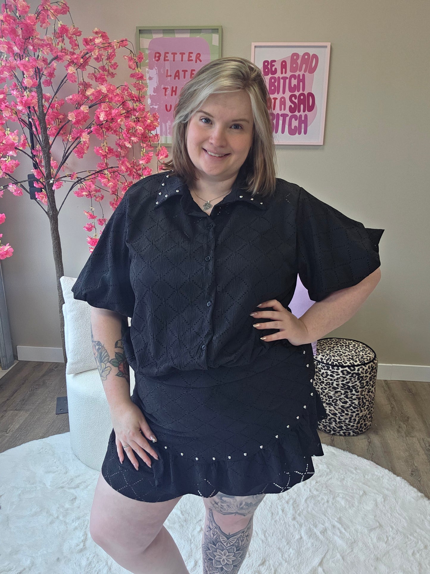 Ruit Skort Setjes (In 3 kleuren)