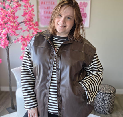Leatherlook Gilets (In 2 kleuren)