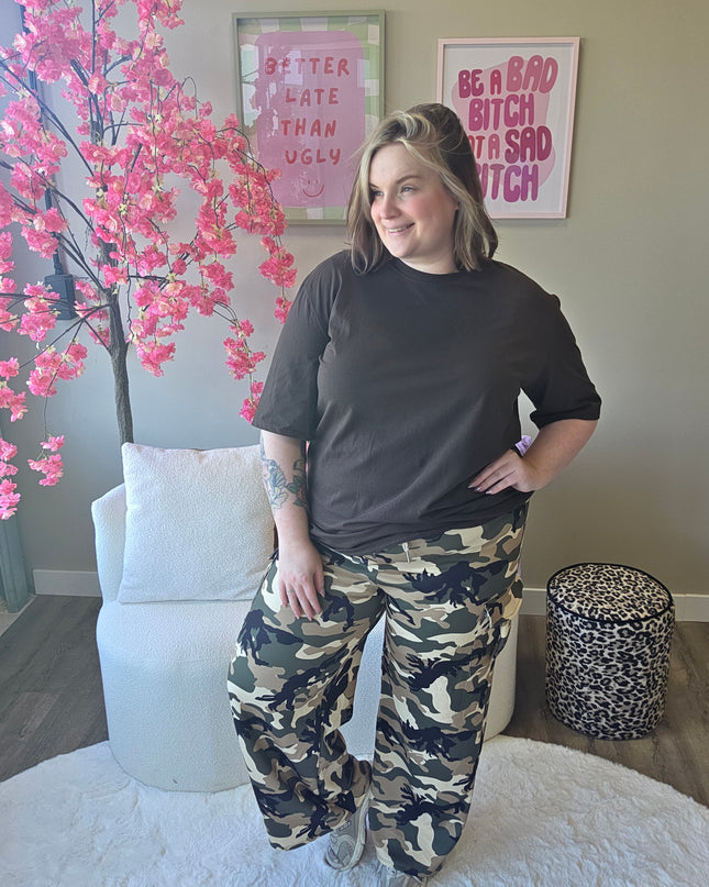 Cargo camo broek