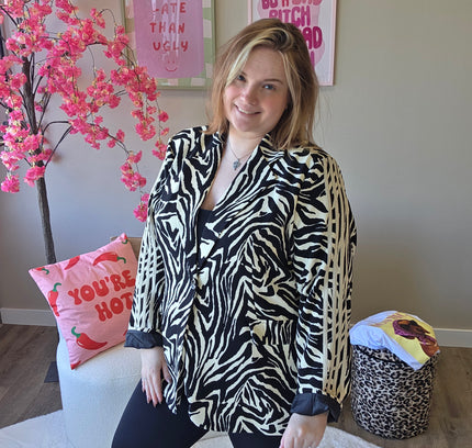 Zebra Stripe Blazer (In 2 kleuren)