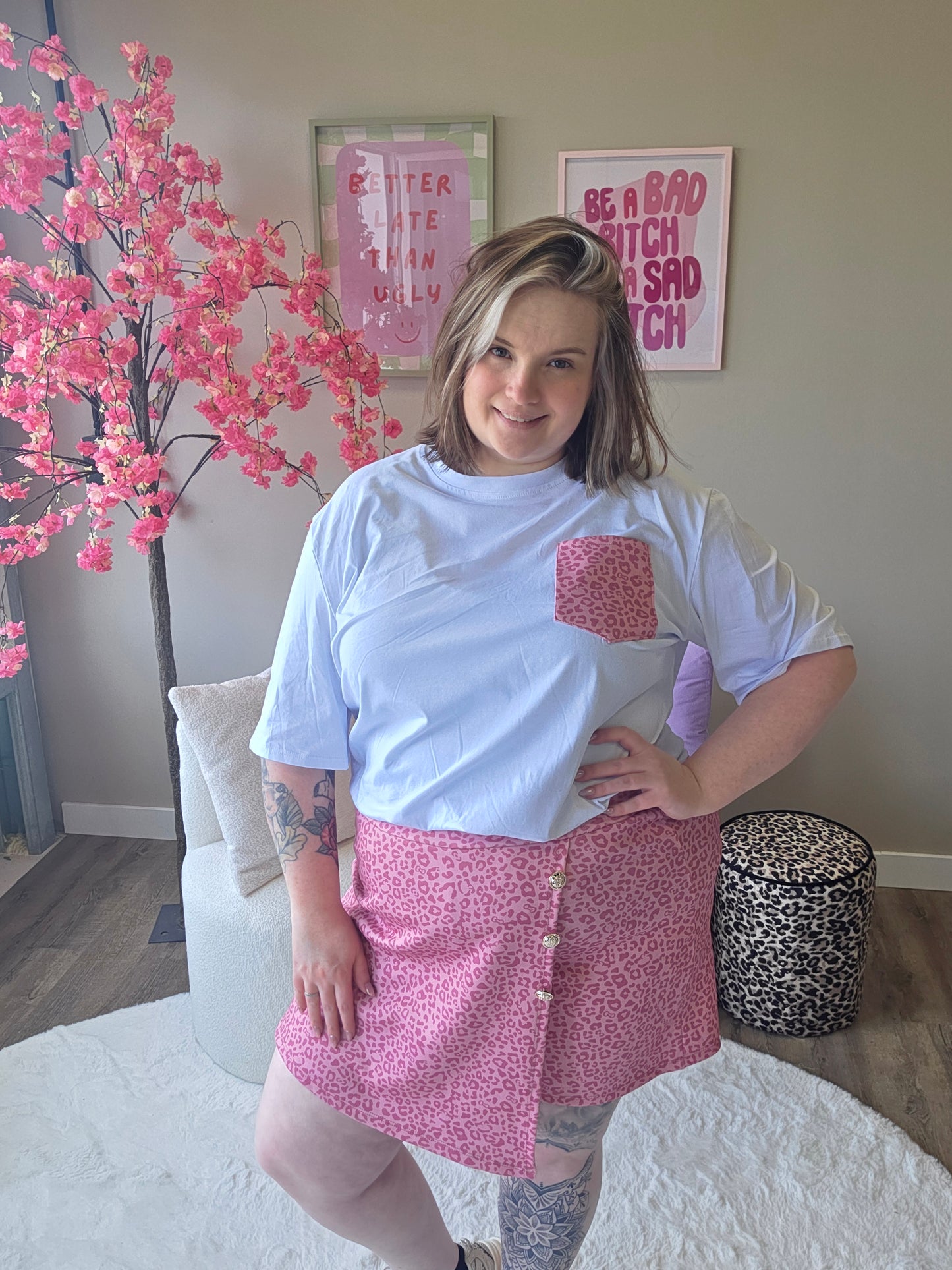 Panter Skort Setjes  (In 4 kleuren)