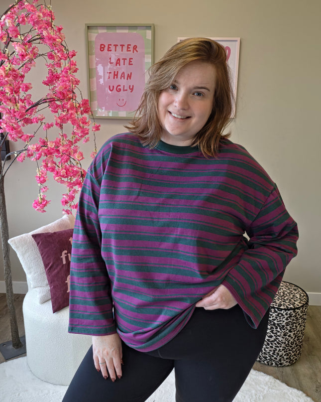 Thick Striped Longsleeve (In 3 kleuren)