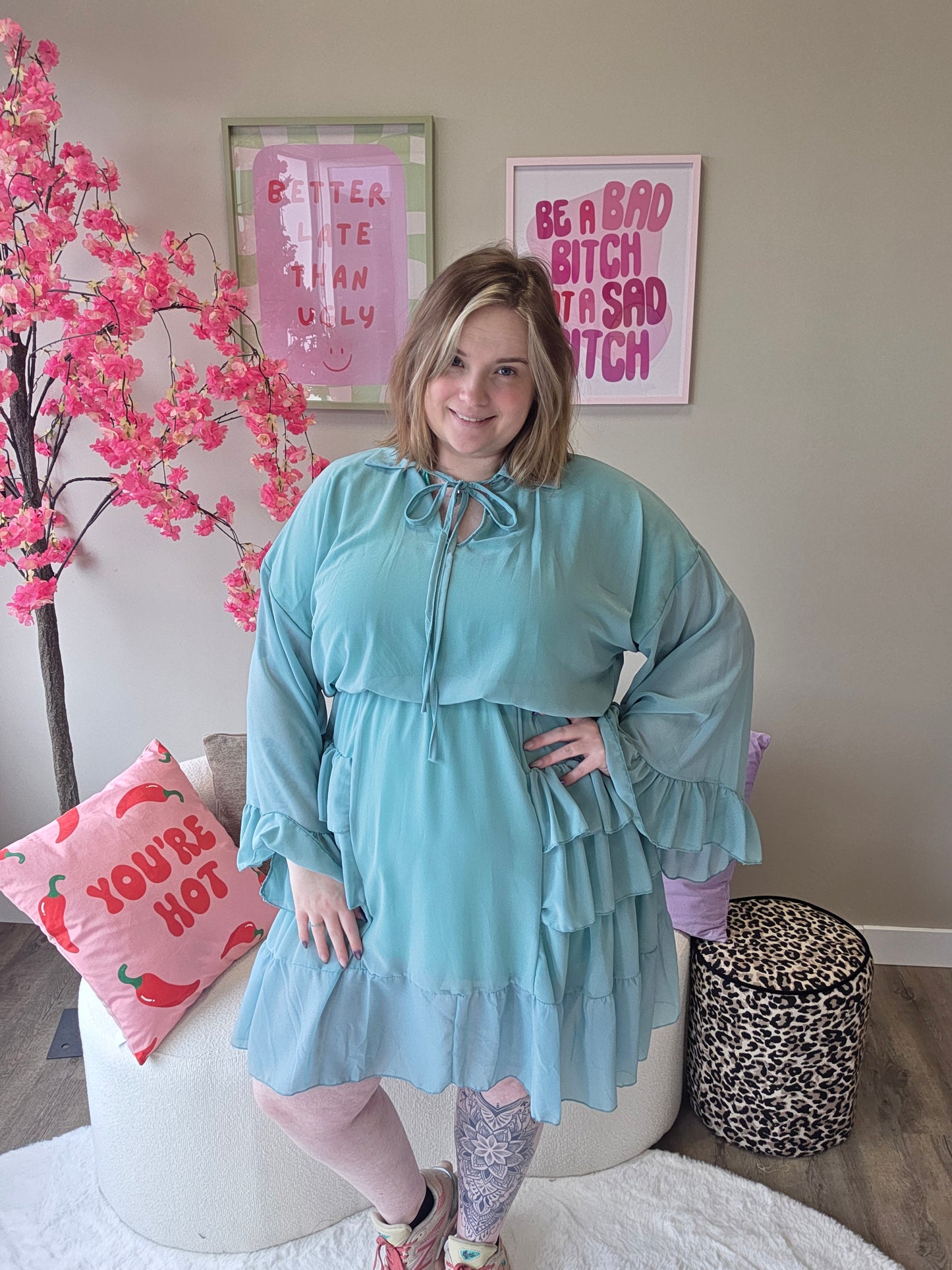 Ruffle Dress (In 3 kleuren)