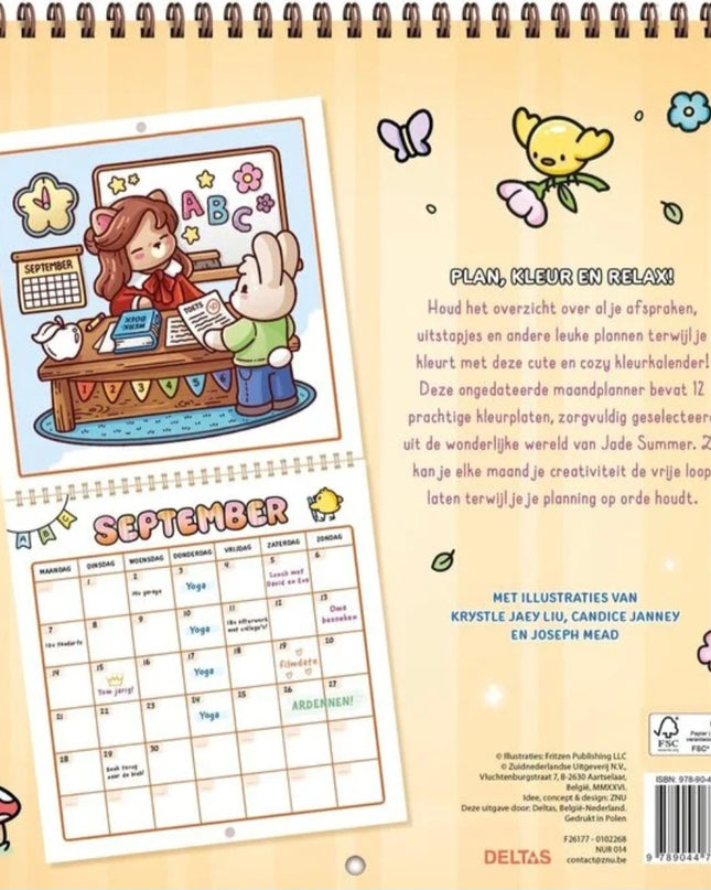 Comfy maandplanner | Jade summer