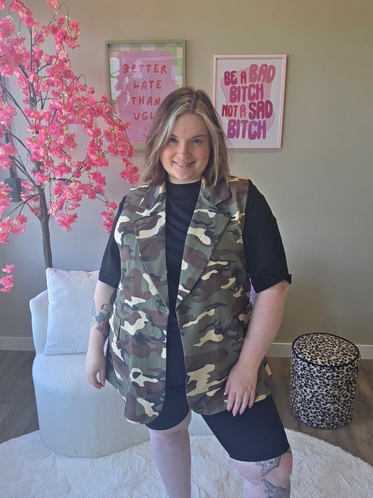 Camo Gilet