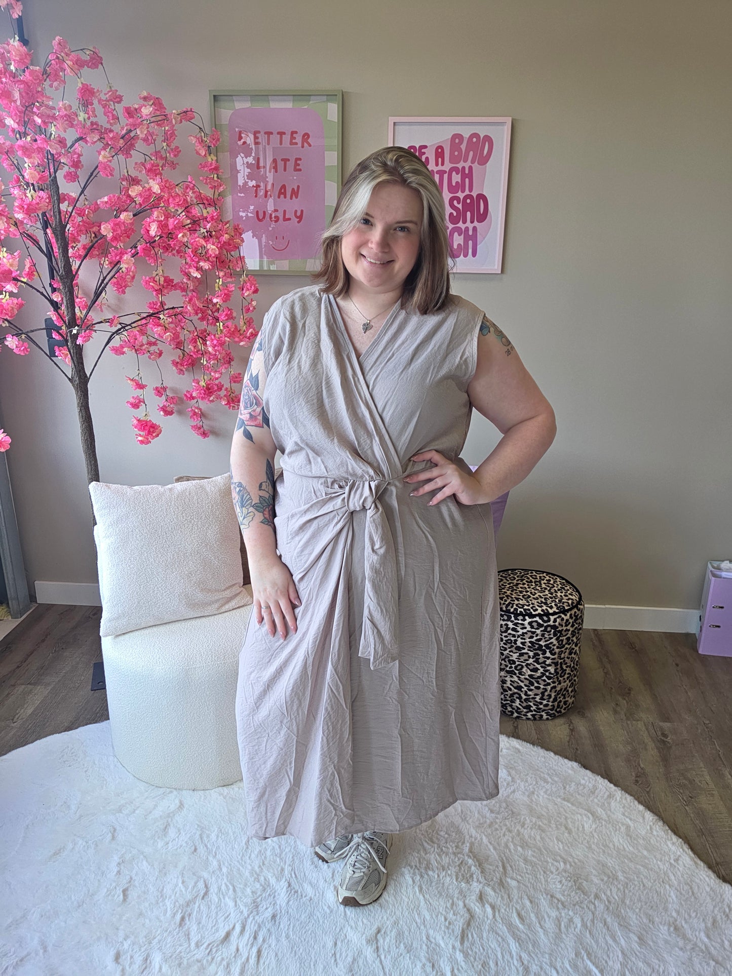 Knot Dress (In 3 kleuren)