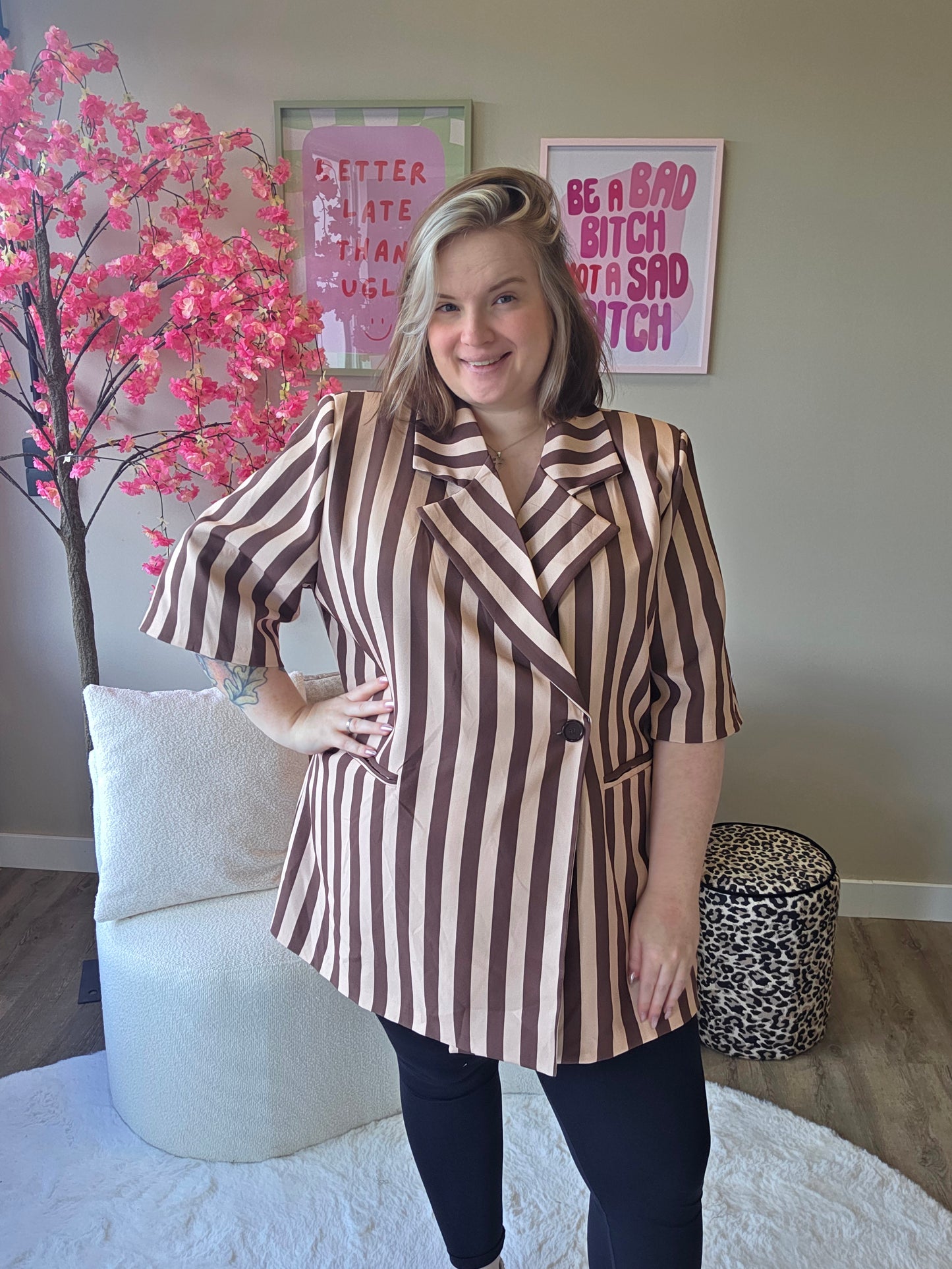 Nikki Stripe Blazer (In 2 kleuren)
