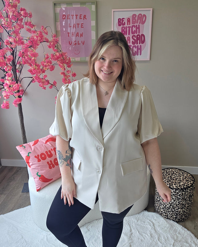 Blazer Met Pofmouw (In 3 kleuren)