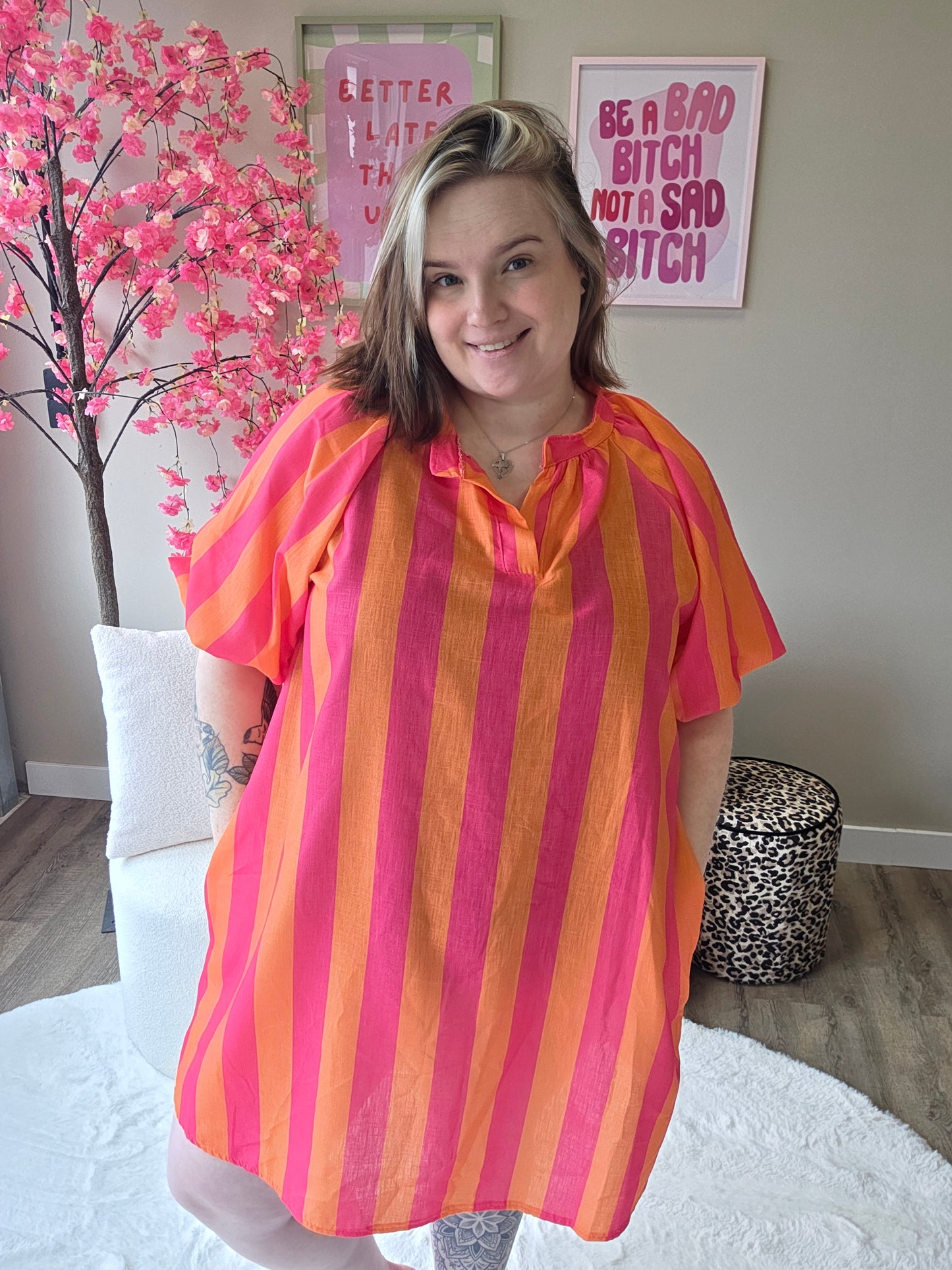 Stripe Pofmouw Jurkjes (in 5 kleuren)