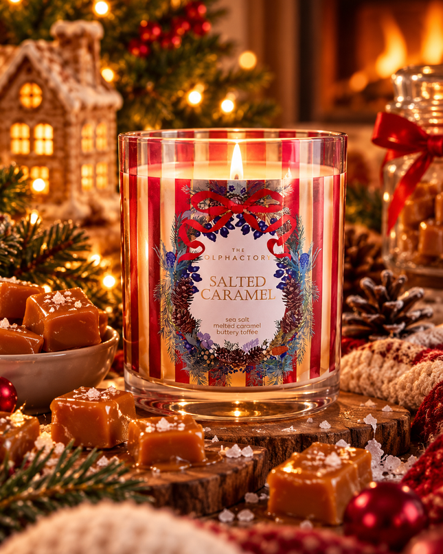 Salted caramel candle