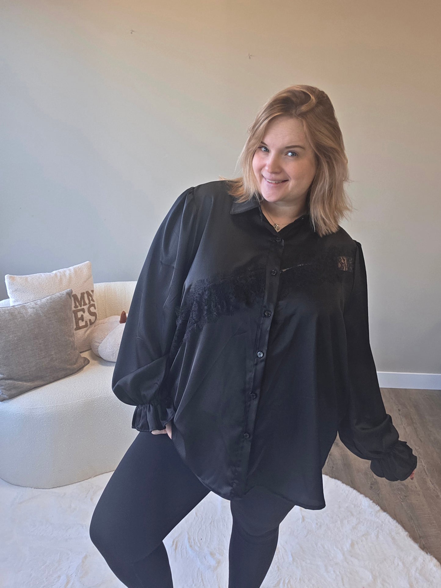 Blouse Met Kant (In 3 kleuren)