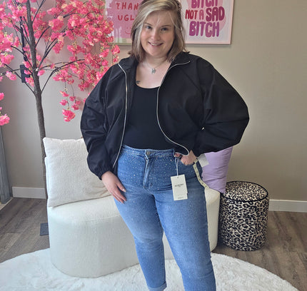 Redberry Glitter Mom Jeans | SA108