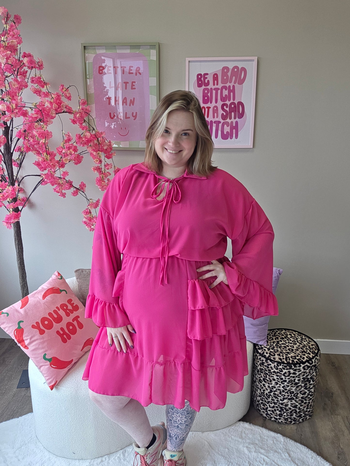 Ruffle Dress (In 3 kleuren)