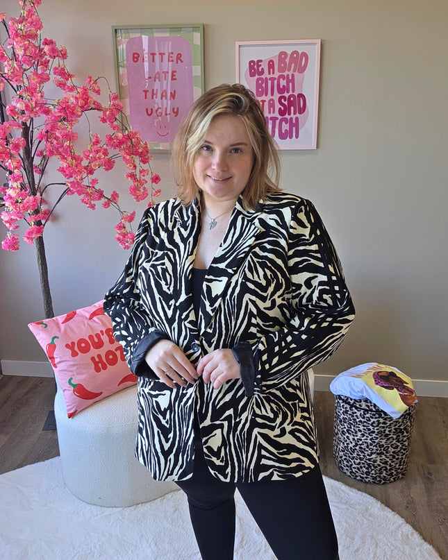 Zebra Stripe Blazer (In 2 kleuren)