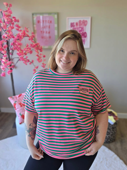 Amour Paris Tee's (In 4 kleuren)