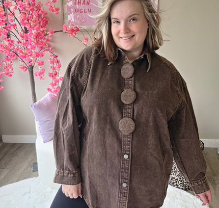 Effen Spijker Blouse Button (In 3 kleuren)