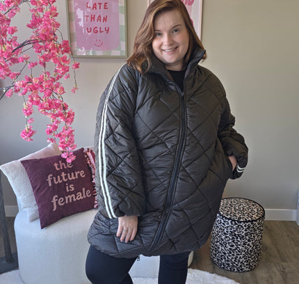 Lange Sporty Puffer (In 3 kleuren)