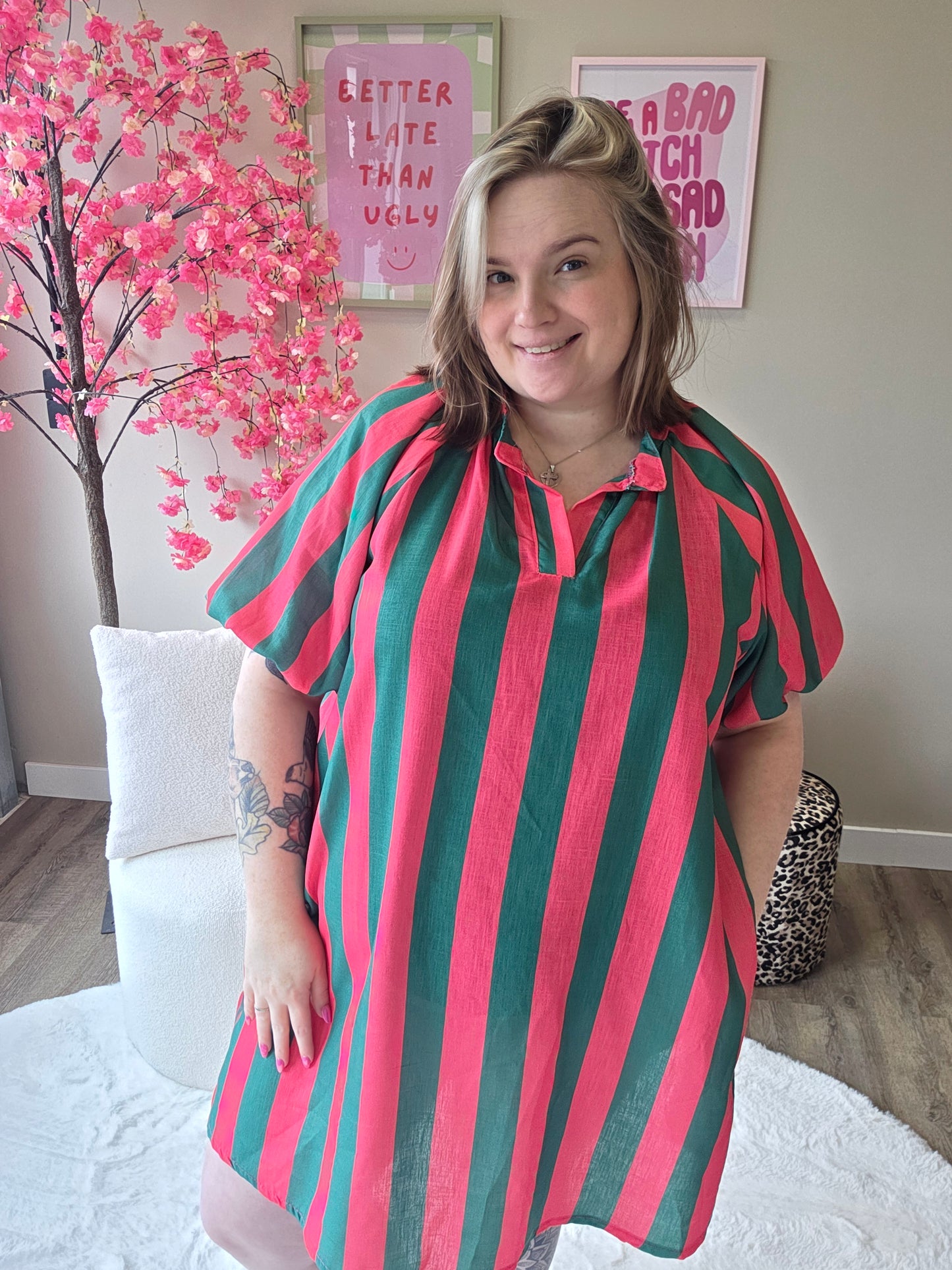 Stripe Pofmouw Jurkjes (in 5 kleuren)