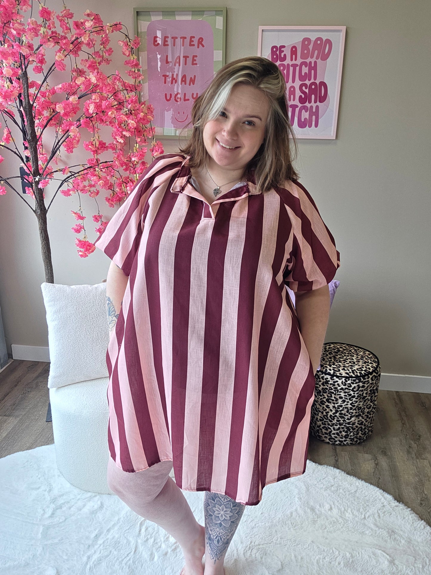 Stripe Pofmouw Jurkjes (in 5 kleuren)