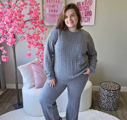 Fijn gebreide sets (In 3 kleuren)