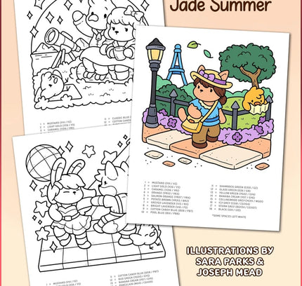 Cute & Cozy kleuren op nummer | Jade summer