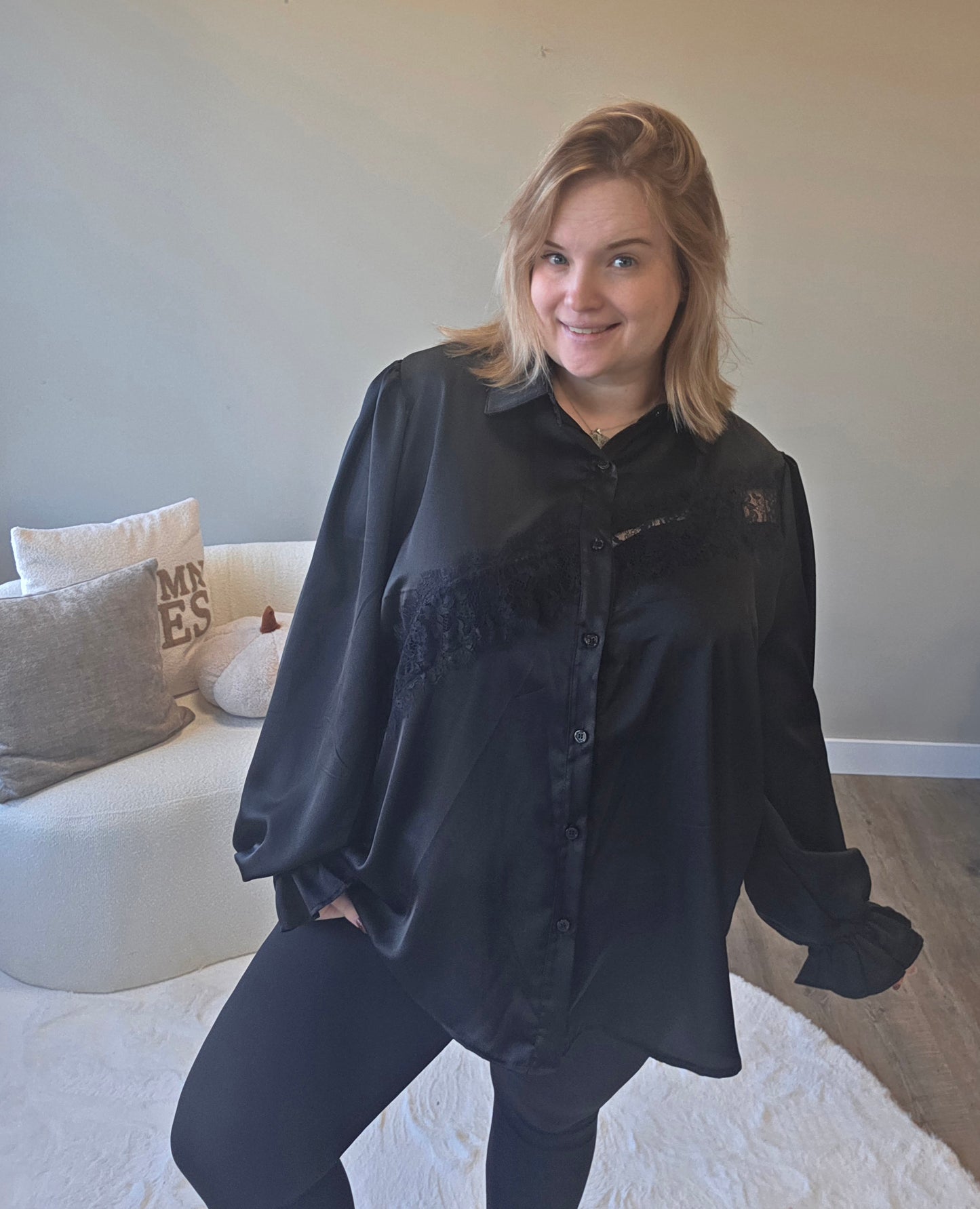 Blouse Met Kant (In 3 kleuren)