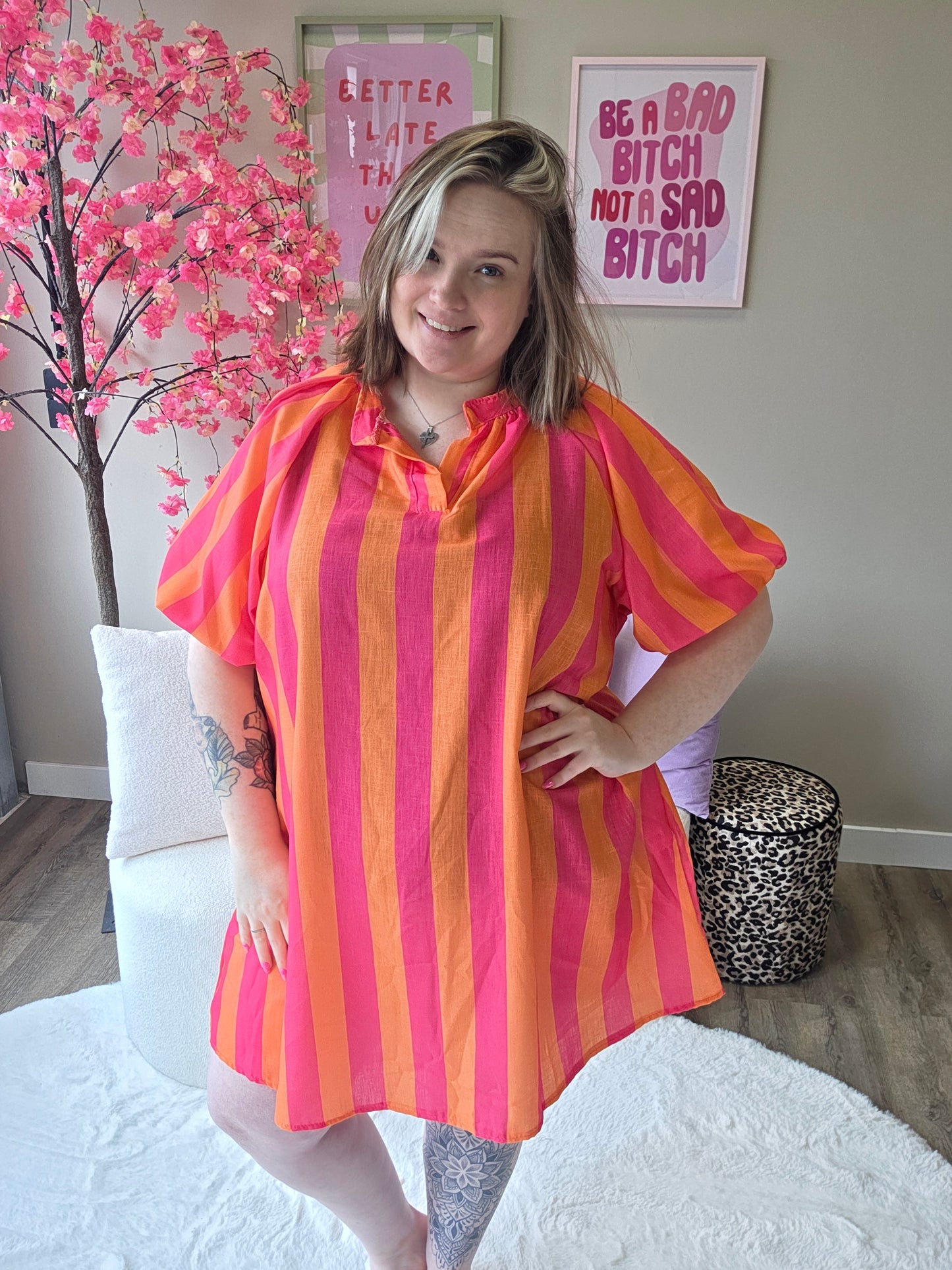 Stripe Pofmouw Jurkjes (in 5 kleuren)