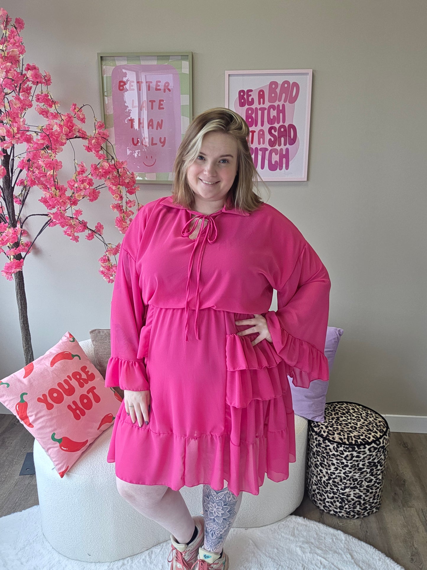 Ruffle Dress (In 3 kleuren)