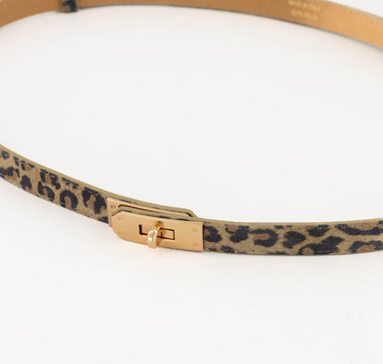 Garcia Leopard Suede Belt