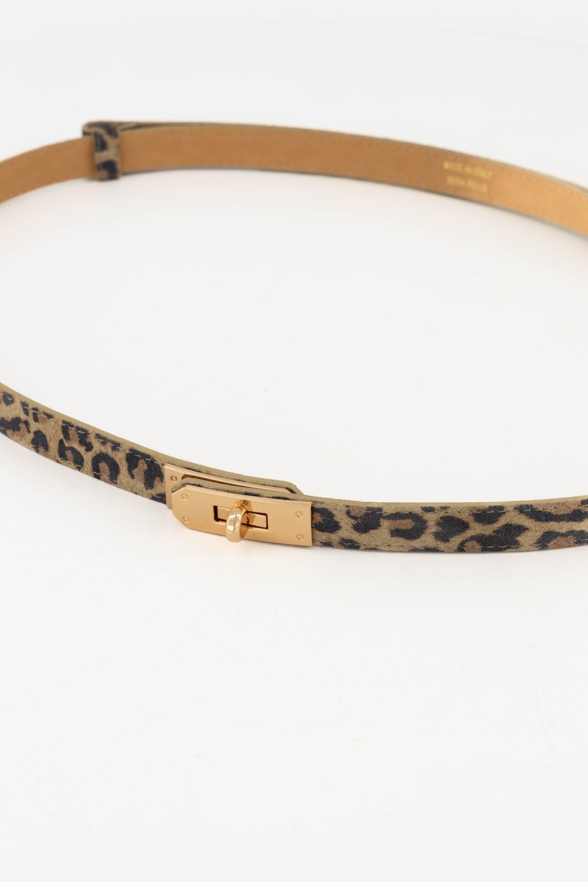 Garcia Leopard Suede Belt