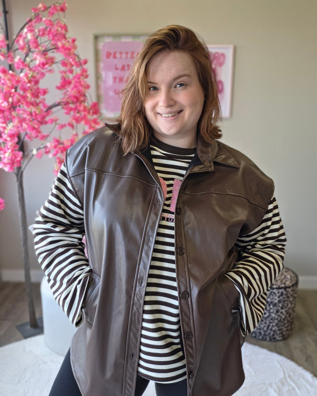 Leatherlook Gilets (In 2 kleuren)