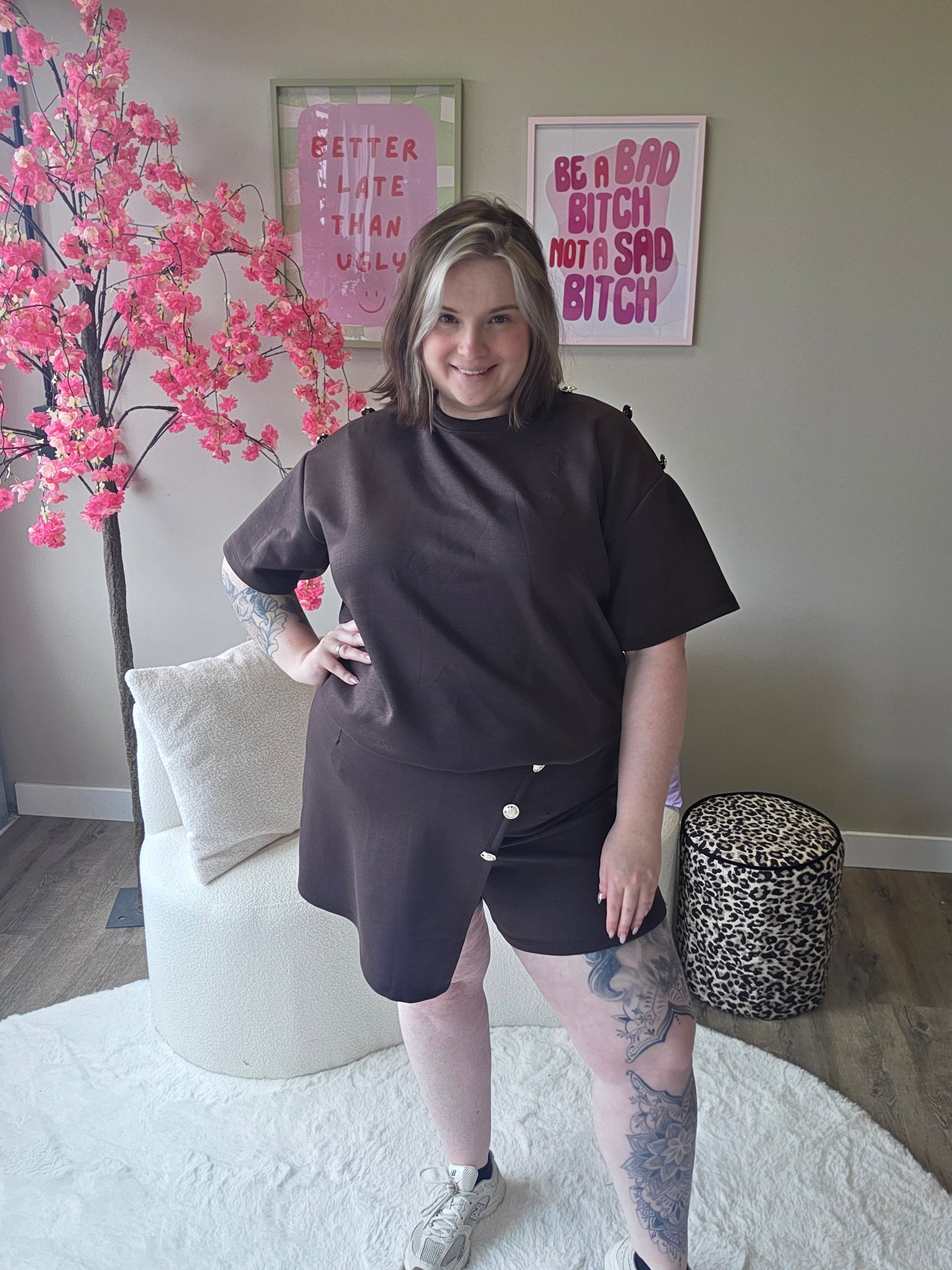 Basic Skort Setjes (In 3 kleuren)