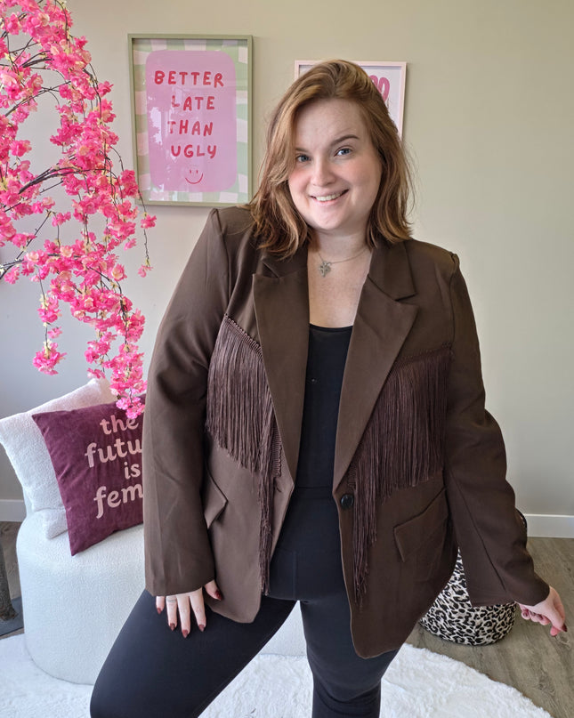 Franje Blazer (In 3 kleuren)