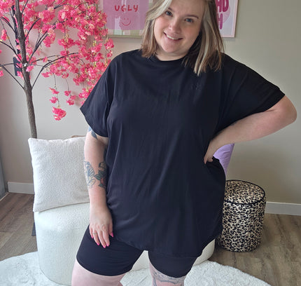 Nikkicurvelly exclusive lounge set zwart