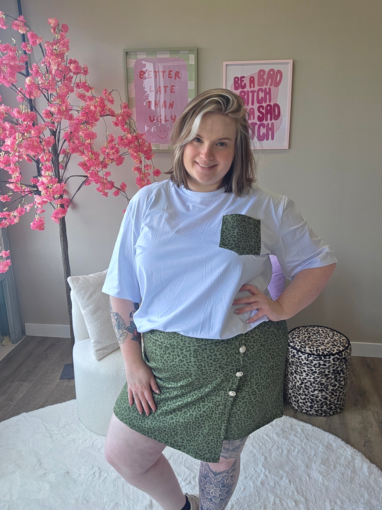 Panter Skort Setjes  (In 4 kleuren)
