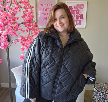 Puffer stripe jacket