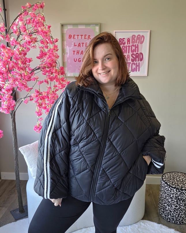 Puffer stripe jacket