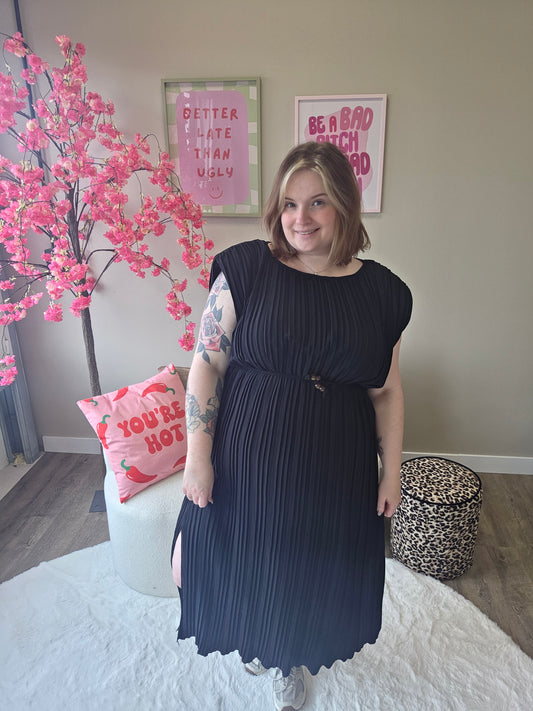 Plissé Jurken (in 4 kleuren)